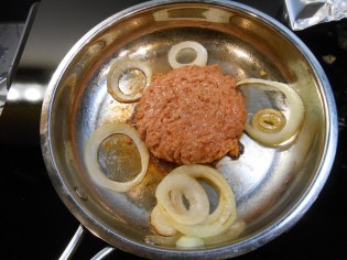 Lightlife burger cooking