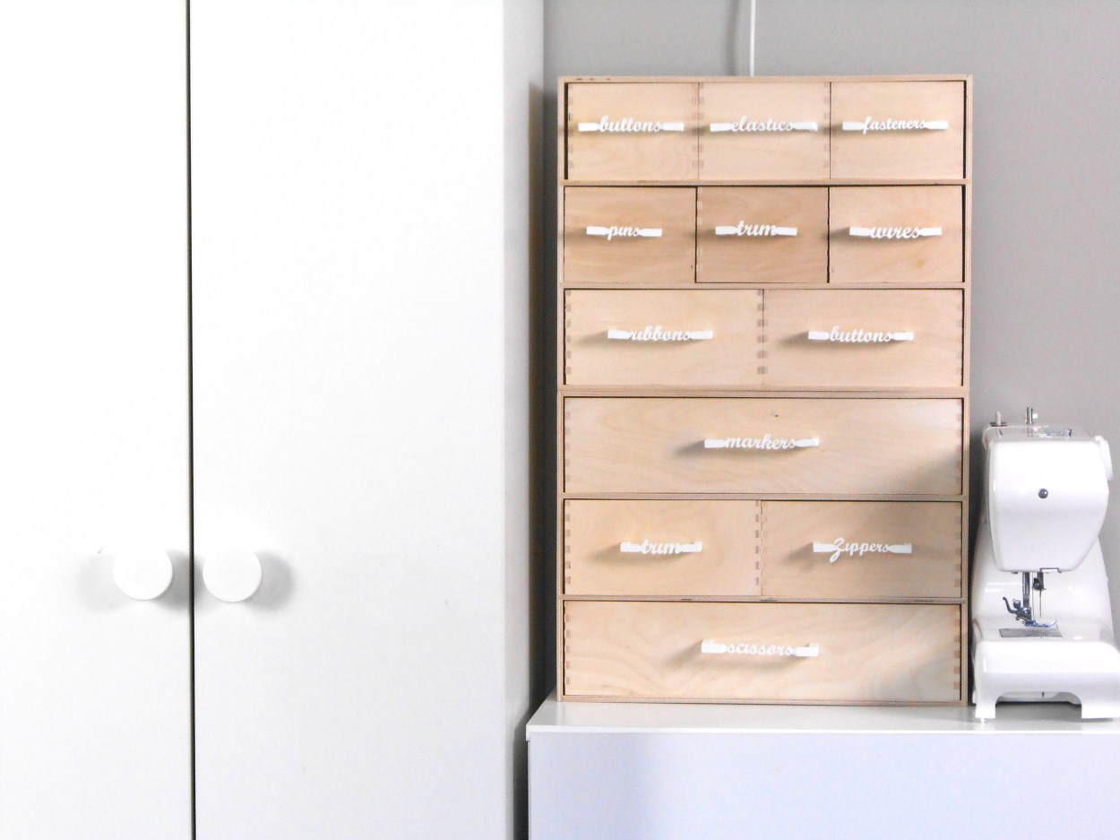 Moppe hack - sewing drawers